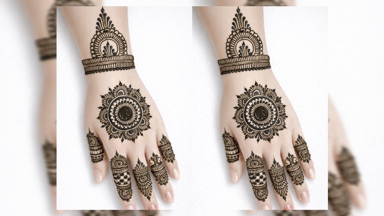 Beautiful Mehndi Design // Simple and Beautiful Mehndi Design // Henna art ✨💖#mehndi #hennadesign. .