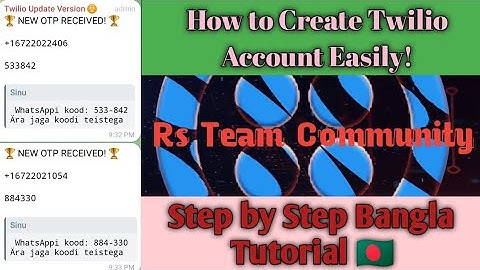 How to Create Twilio Account Easily! || Step by Step Bangla Tutorial 🇧🇩 || #method 