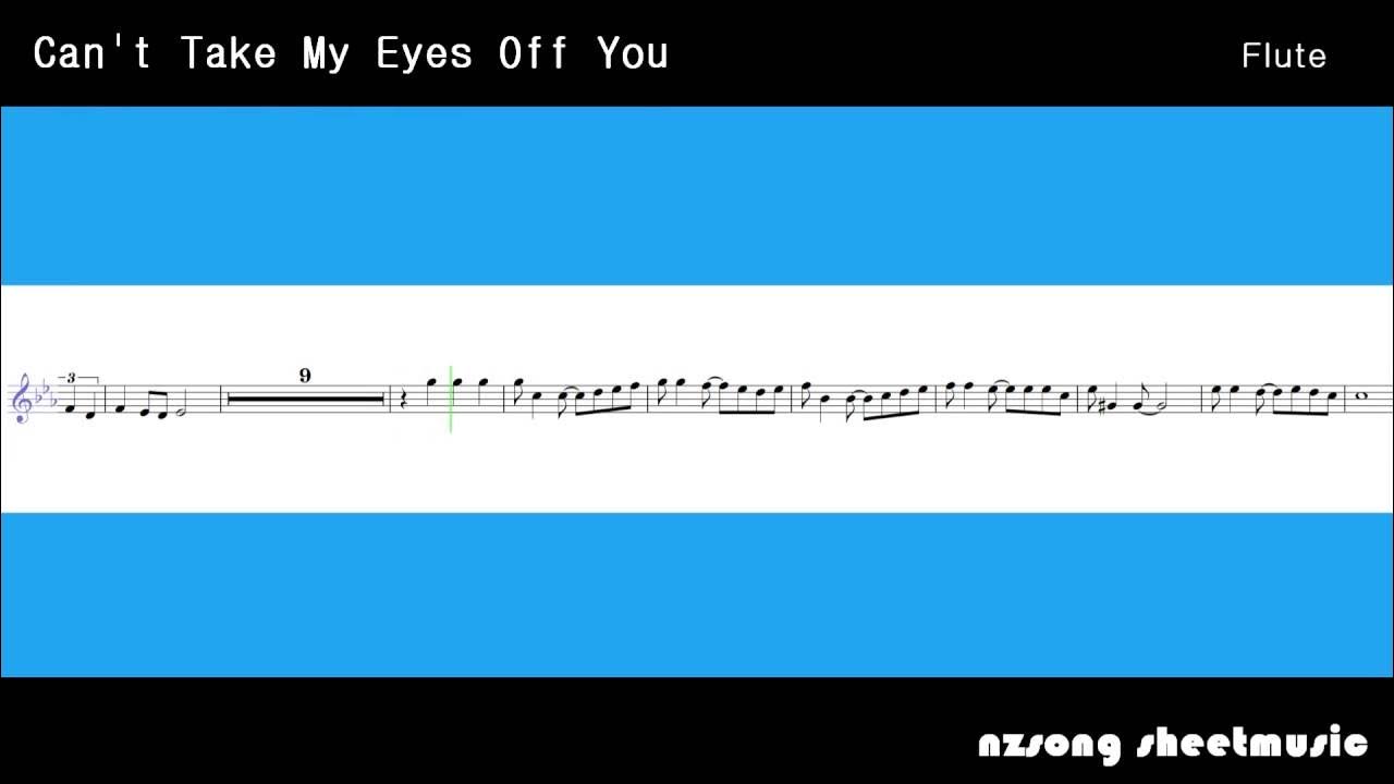 Flute Can't Take My Eyes Off You Frankie Valli (Sheet Music) YouTube
