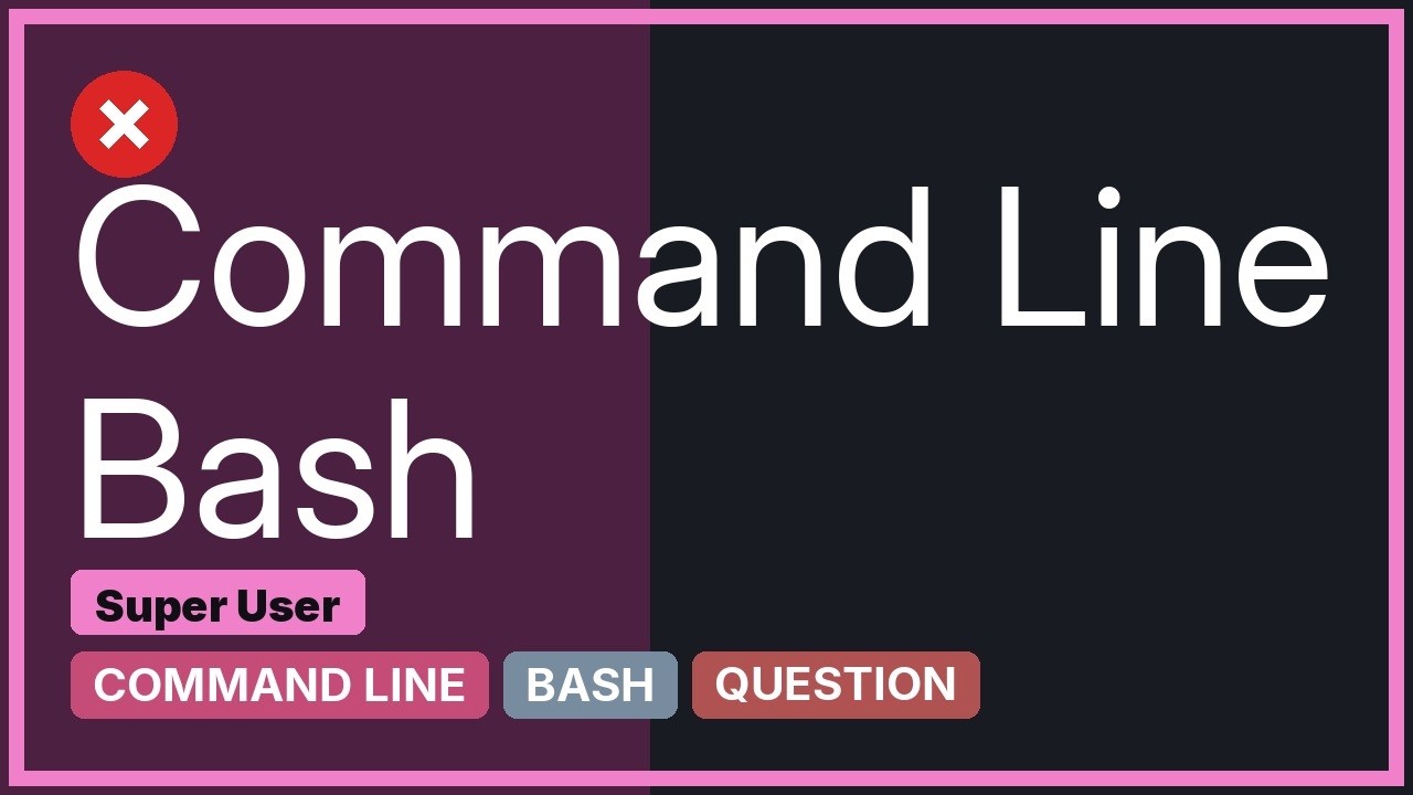 Can't execute any commands in bash except as sudo - YouTube