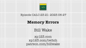 CALC 23 21: Memory Errors - Kilt Calculator