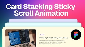 Stacking Card Sticky Scroll Animation in Figma