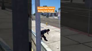 Suspect Rides Lightning During Foot Pursuit