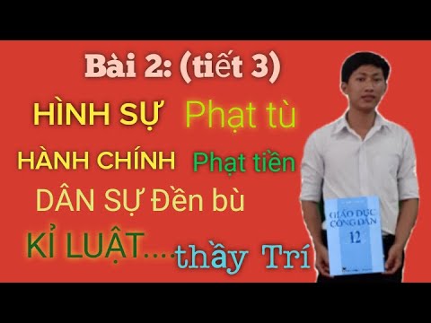 Video #48 Các loại vi phạm pháp luật và trách nhiệm pháp lí... - youtube