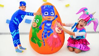 Vlad I Niki Bawią Się Zabawkami W Niespodziankę W Gigantyczne Jajka