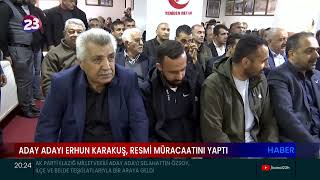 Yeni̇den Refah Parti̇si̇ Elaziğ Mi̇lletveki̇li̇ Aday Adayi Erhun Karakuş, Resmi̇ Müracaatini Yapti