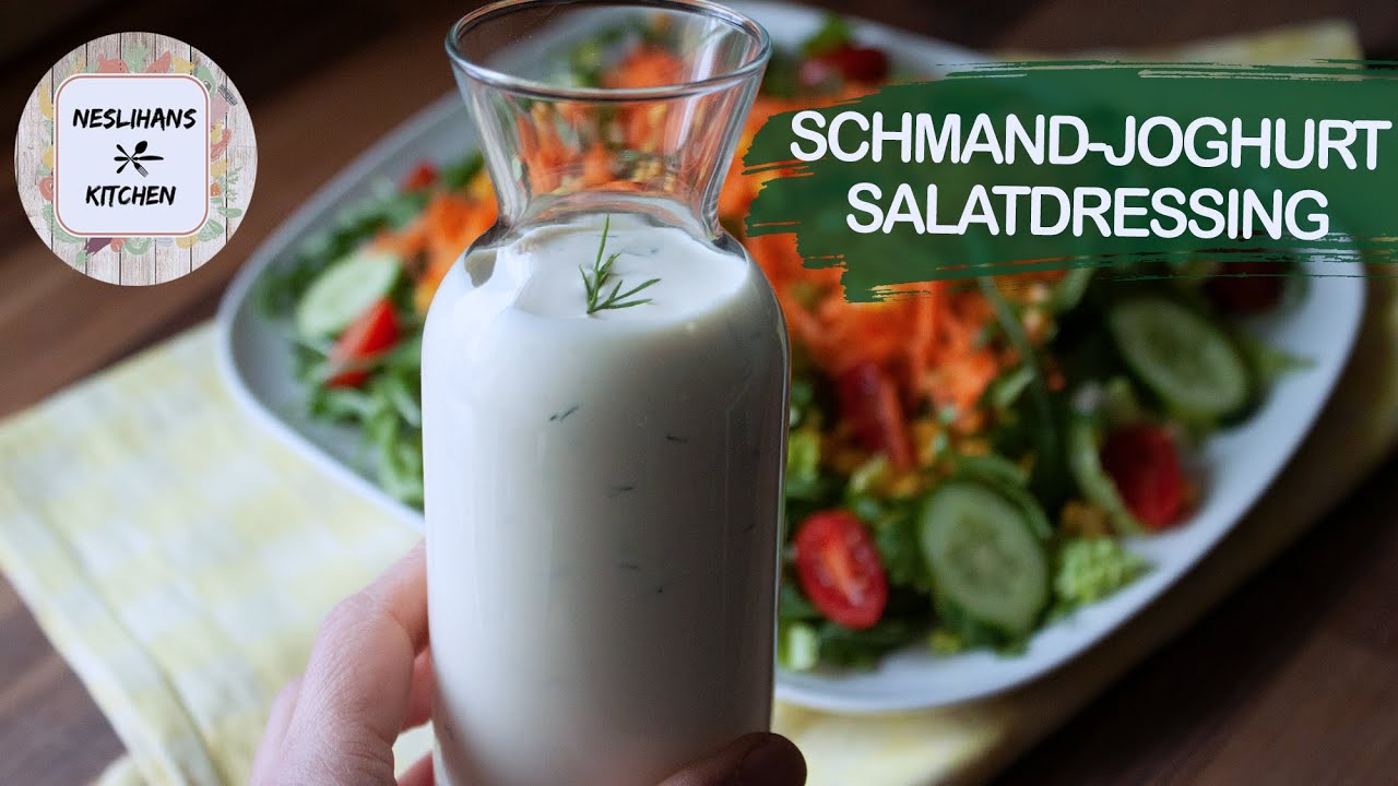 Salatsauce mit Schmand und Joghurt/Schmand-Joghurt-Dressing/Yoğurtlu ...