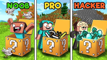 Minecraft NOOB vs PRO vs HACKER : LUCKY BLOCK in minecraft!
