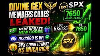Divine GEX Codes Leaked🚨 Discord Is Live New Update New Codes Available