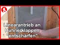 110 Hühnerklappe tötet Hühnchen - nicht mit uns !! Linearantrieb Abschaltung für Hühnerklappen