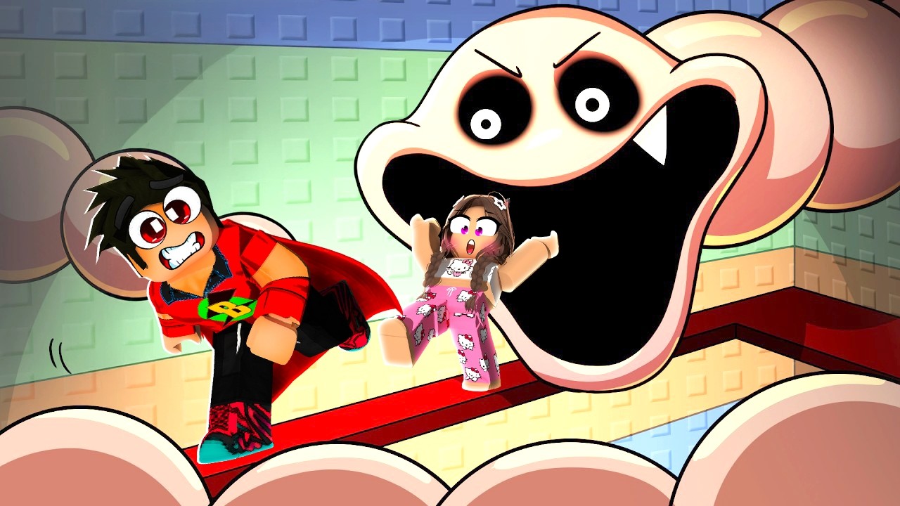 BABİ İLE SOLUCAN OLDUK VE HERKESİ YEDİK 😂 Roblox Become Hungry Worm