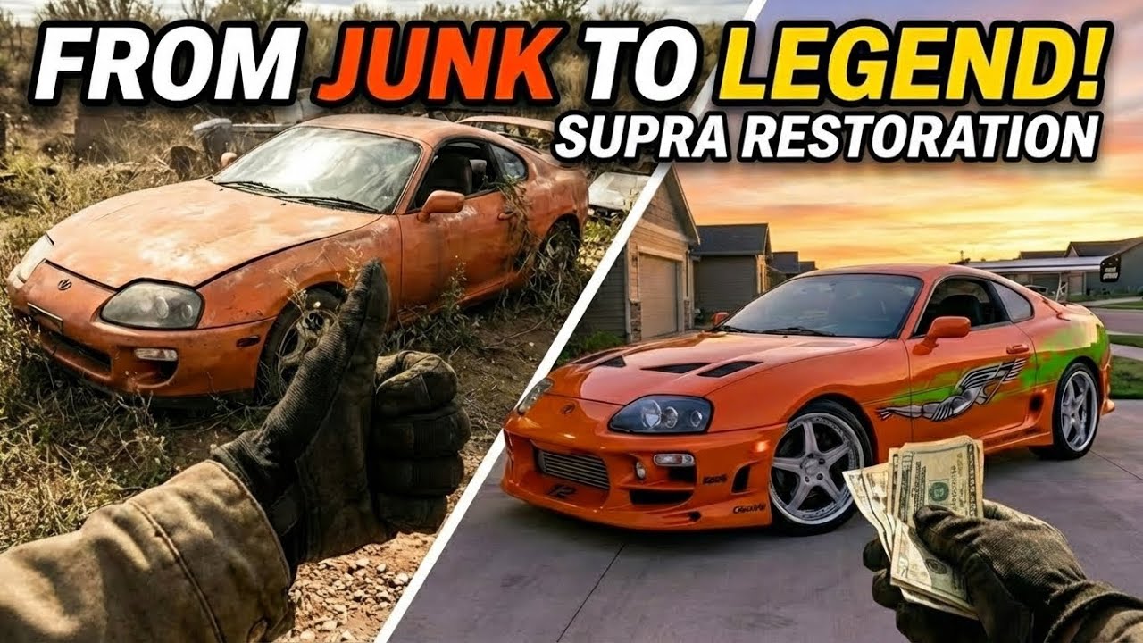 I Found an Abandoned Toyota Supra… Restoring It to Fast & Furious Glory (ASMR)