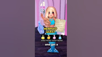 How to complete the mermaid quest + tail in royale high #royalehigh #shorts #fyp #roblox