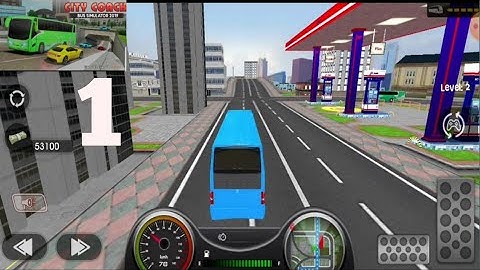 City coach Bus simulator Gameplay Walkthrough  part 1 (IOS,ANDROID)