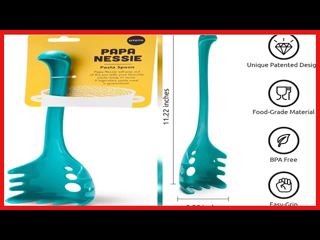 OTOTO Papa Nessie Spoon - Food grade and BPA free Pasta Fork