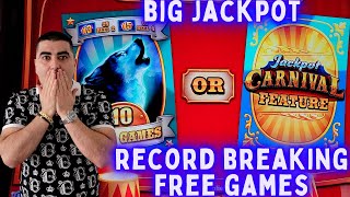 Record BREAKING AMOUNT Of Free Games On High Limit Carnival Jackpot Slot | SE-2 | EP-11 screenshot 2