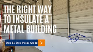 How To Insulate A Metal Building Tear Proof Foam & Foil Insulation - Easy Vapor Barrier - NO Bubbles