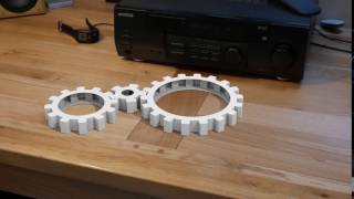 Blender BLAM and Animation Nodes - Gears on desk