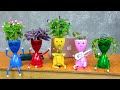 Recycling Plastic Bottles into Great Flower Pots, Plant Pots for The Table