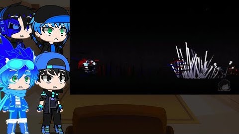 Me & my friends react to Under-Verse 0.7: Part 2 - Fatal Error vs. Ink & Cross *Remake*