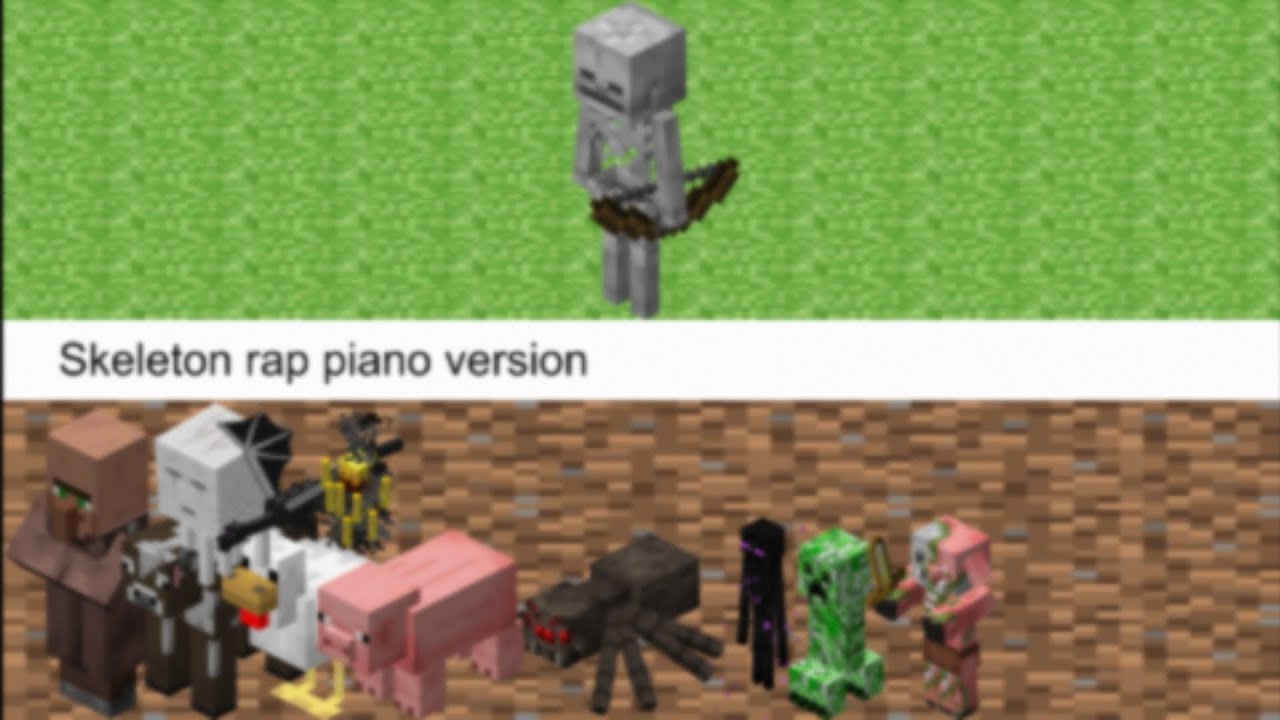skeleton rap piano version YouTube
