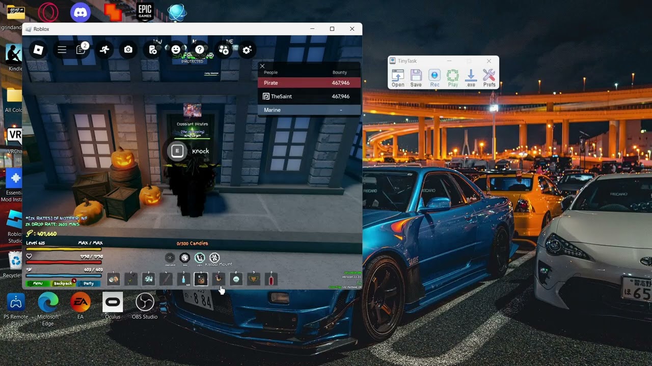 How to AFK farm Nightfall Shroud in GPO