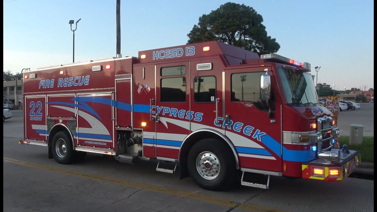 Engine 22 & Medic 51 MVA Response [Cypress Creek Fire] & [CCEMS