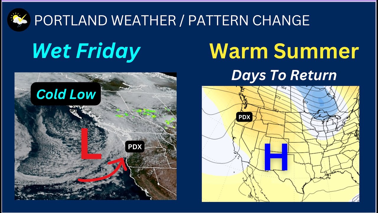 Portland Weather, Heavy Friday Showers, Dry Days Ahead - YouTube
