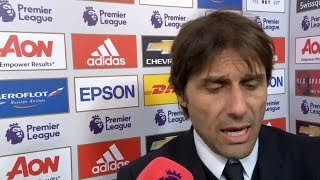 Antonio Conte post match reaction interview | Man united 2-1 Chelsea v Mourinho | Premier League