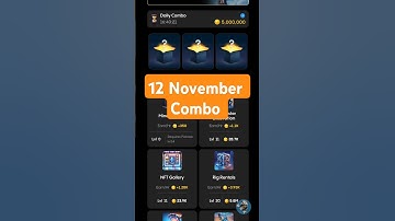 Gemz Daily Combo Today 12 November Daily Combo Today #gemz #combo #airdrop