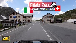 Driving from Lago di Resia Italy to Davos Switzerland via Flüelapass