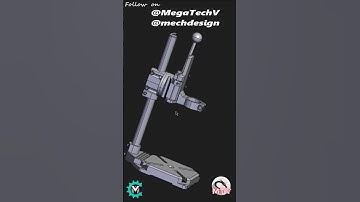 drill stand #3d #cad #drill #manufacturing