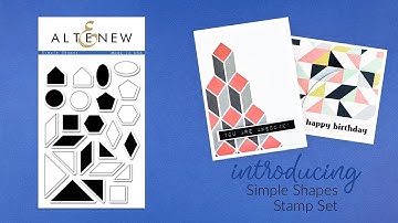 Altenew Stamps Intro - Simple Shapes