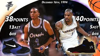 Penny Hardaway VS Latrell Sprewell Face-Off December 16th 1994