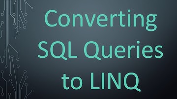 Converting SQL Queries to LINQ