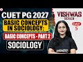 CUET PG 2027 Sociology | Basic Concepts in Sociology Part- 2| Important Topics + Strategy