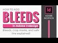 How to add Bleed in Indesign - Bleeds, crop marks, and safe line explained!