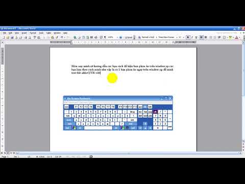 Video: Bàn phím ảo trong Windows XP ở đâu?