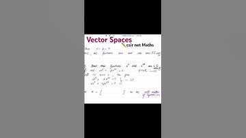 Linear Algebra for csir net| #vectorspace #csirnetmaths #csirnet