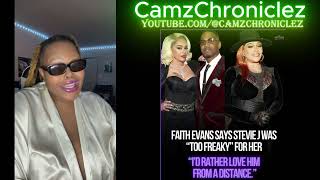 FAITH EVANS SAYS STEVIE J WAS TOO FREAKY FOR HER 🤣🤣🤣.............#FaithEvans.... #StevieJ