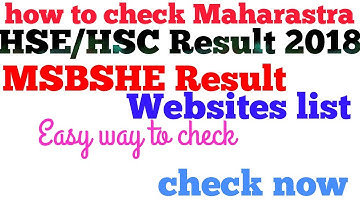 How to check maharastra board hse result 2018 ||Maharastra board result 2018
