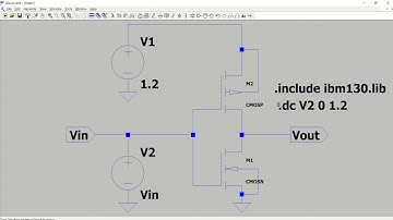 130nm CMOS Inverter Design Using LTSPICE.