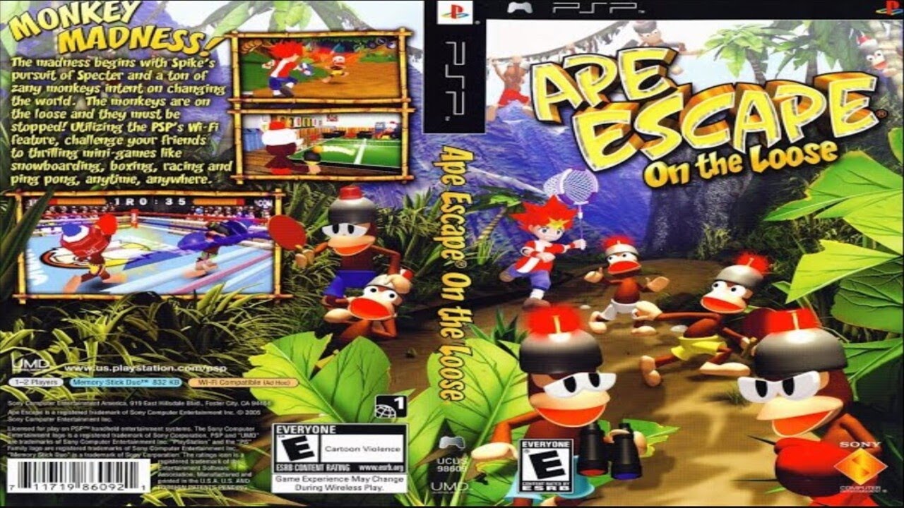 Ape Escape: On the Loose (2005) - Full Gameplay | PSP | UHD | 4K |