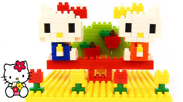 Hello Kitty Lego Nanoblocks Hello Kitty and Mimmy in the Park Set