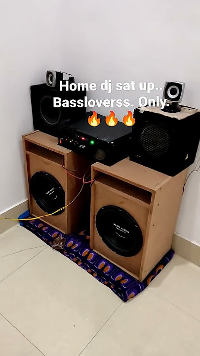 my home mini dj satup. #dj #subwoofer #speaker #amplifier #600w #rebelaudio