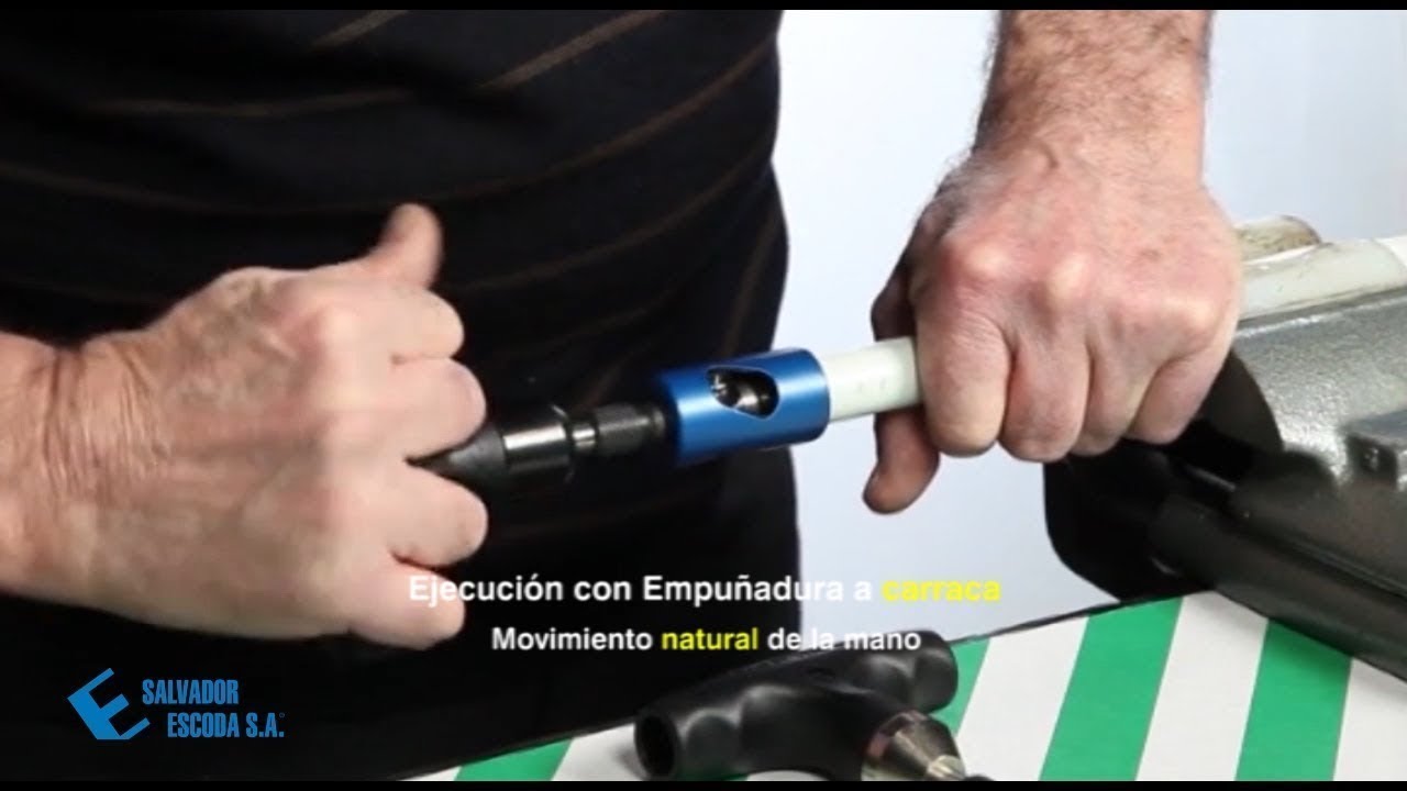 Escariador/Calibrador SEI ergonómico a carraca para tubo Mutlicapa