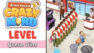 Brain Puzzle 3 Crazy Mind Level 80 Queue Dine Walkthrough screenshot 1