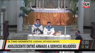 🚨 Luisiana, Estados Unidos: Un Adolescente Entró Armado A Un Servicio Religioso