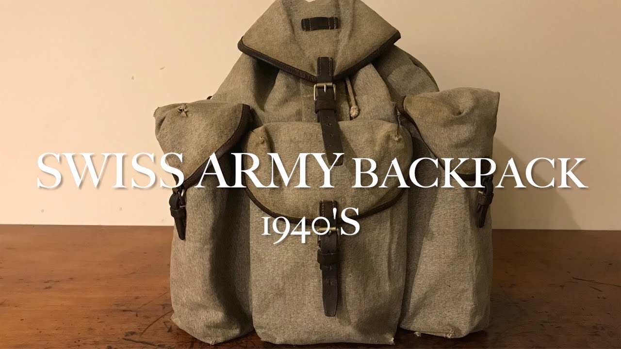 SWISS MOUNTAIN ARMY BACKPACK 1940's スイスアーミー山岳部隊 Salt&Pepper バックパック