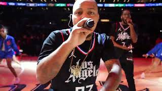 Bow Wow Lights up the stage for Clippers Halftime performance. Resimi